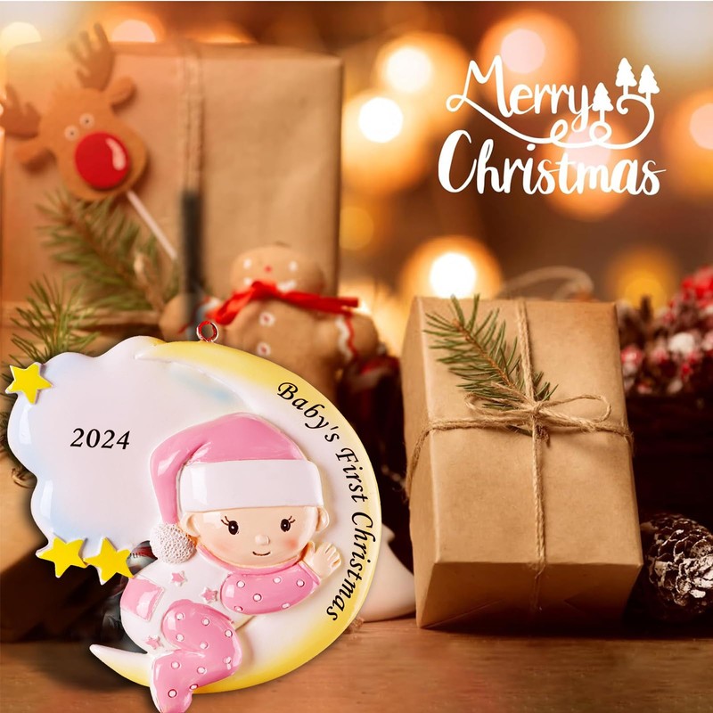 Baby's First Christmas Bauble - 2024 Christmas Ornaments Christmas Tree