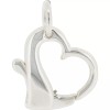 FindingKing 2 Sterling Silver Heart Strand Clasp Beading Jewelry