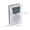 Mini Radio Battery Powered Portable Multifunction AM FM Radio Player