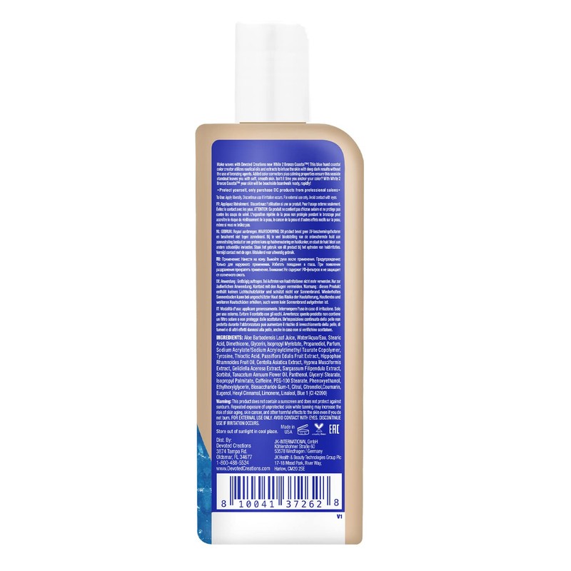 Devoted Creations White 2 Bronze Coastal Blue Hued Tan Enhancer,