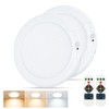 Rodalims Rechargeable Ceiling Light, No Wiring Battery Operated Ceiling Lights