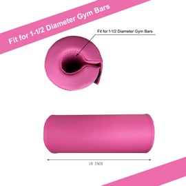 CORECISE Gymnastics Bar Pad Protective Sleeve for Gymnastics Bars, Uneven Bars or Parallel Bars (1.5 INCH, Pink)