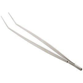 Mercer Culinary Precision Plus Tong-Curved Tip, 11 3/4", Stainless Steel, Silver, 11-4/4-Inch