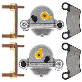 NICHE Rear Left Right Brake Caliper Pad Set Pair for 2009-2019 Polaris RZR Ranger 500 570 800 900 1000 Diesel EV XP Crew