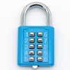 MIONI 10 position button combination padlock, 5 position locking mechanism,