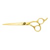 Tijera Peluquero Profesional 7 (acero Inoxidable) Color Dorado