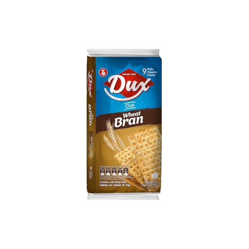 Dux, Wheat Crackers, High in Fiber, Enjoy Anytime, 8.82 Ounce