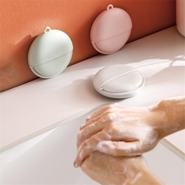 CZ-XING 3 Boxes Portable Travel Disposable Soap Paper Sheets Hand Washing Soap Paper,Round,(150 Sheets) Hand Soap Sheets for Camping Essentials, Disposable Portable Foaming Bath Slice Sheet