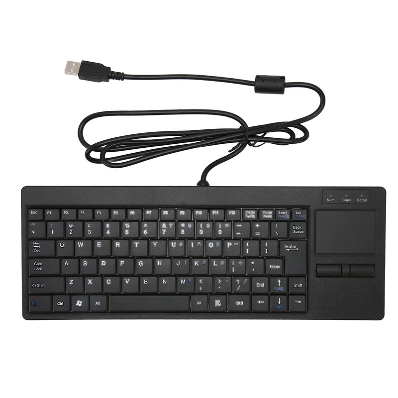 Industrial Keyboard Touchpad Wired Connection X Scissor Foot Plug and