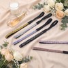 6 Pcs Rhinestone Glitter Headbands Non Slip Elastic Sports Hairband
