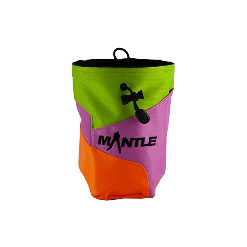 Mantle Chalk Bag Chalk Bag Roofy in Green/Pink/Orange for Climbing