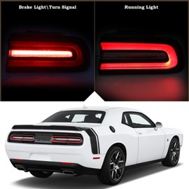 KAMDKI Right Passenger Side LED Tail Light Rear Lamp Compatible for 2015-2023 DODGE CHALLENGER With Blubs 68403954AB CH2801207