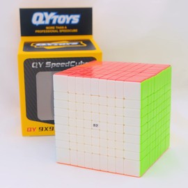 Bukefuno QY 9x9 Speed Cube Puzzle Magic Stickerless 2021 QY 9x9x9 Cube 75MM…