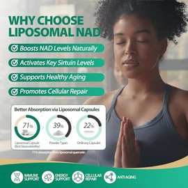 BURMINY Ribosida de nicotinamida resveratrol 900 mg, suplementos liposomales NR para mujeres y hombres, suplemento de NMNH de alta pureza alternativa 