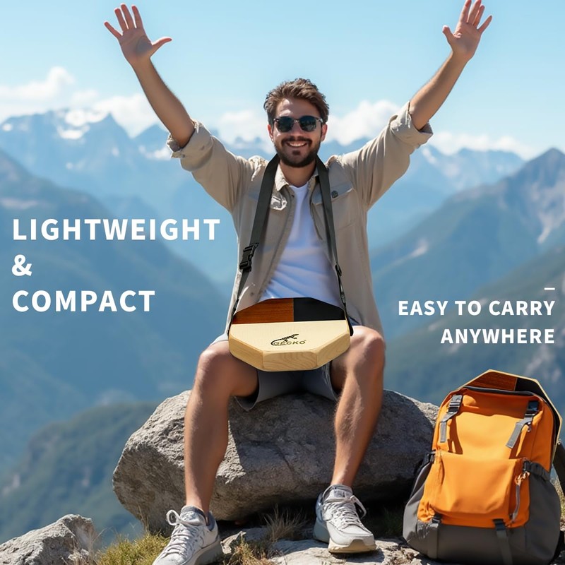 Cajon Drum, GECKO Mini Cajon Protable Hand Percussion Instrument (with