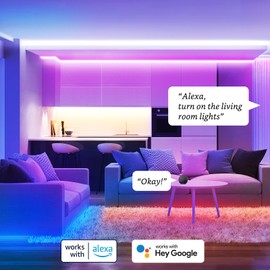 Sengled Zigbee Smart LED Strip Lights Starter Kit Include 16.4ft Smart Light Strip, Smart Home Hub and Smart Light Switch, Works with Alexa Google Assistant, RGBW 2000-6500k Dimmable 1800Lumens 21W