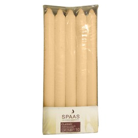 10 Inch Tall Dinner Taper Candles (Set of 10) (Ivory)