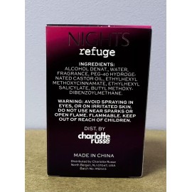 Charlotte Russe Refuge Nights Women’s  Perfume Spray 3.4 fl oz/100 ml New In Box