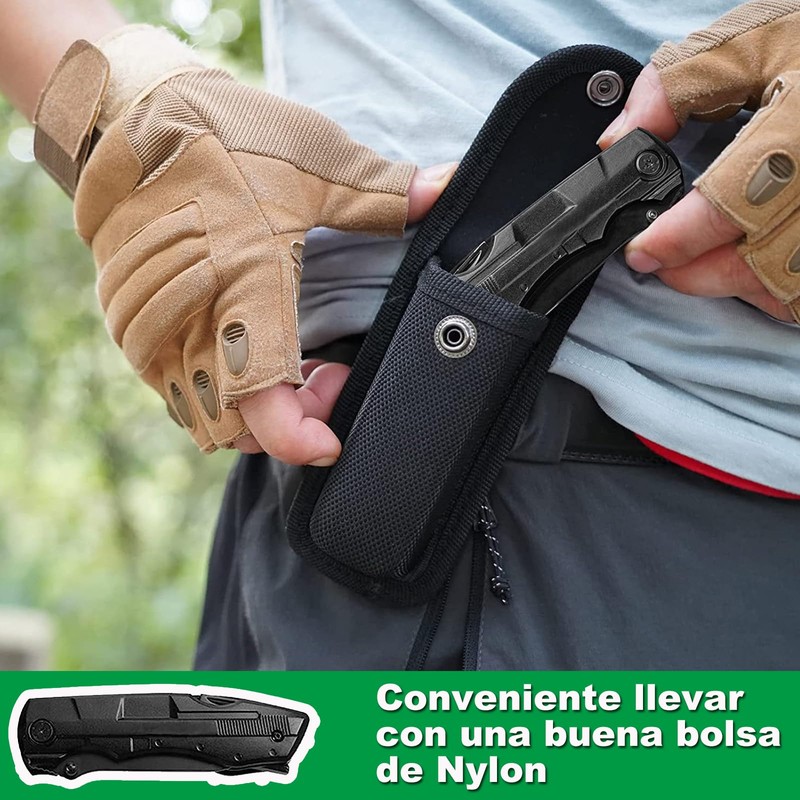 Navaja Multiherramientas, Alicates Multiherramientas, Navaja Multiusos de Acero Inoxidable, Plegables