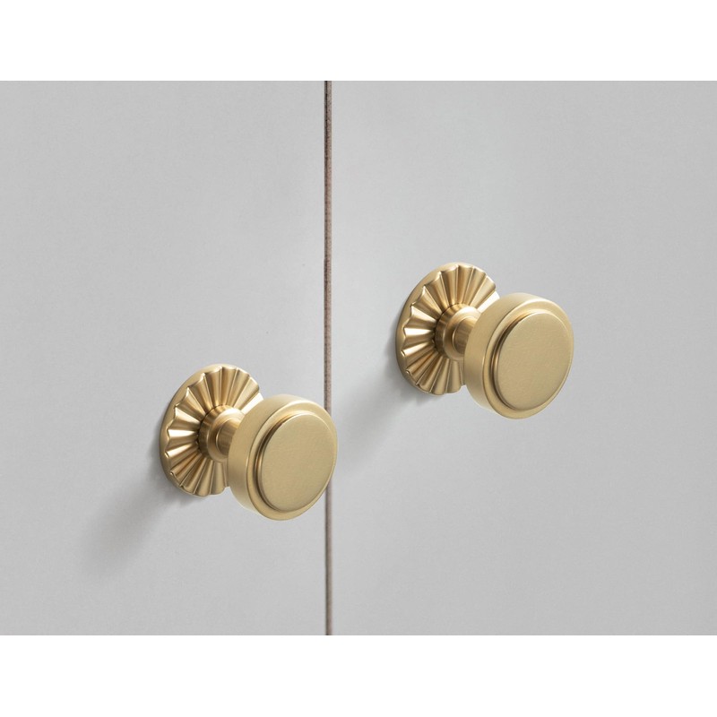 Goo-Ki 6 Pack Cabinet Knobs Champagne Bronze Drawer Knobs with