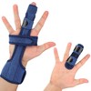 DOUQIFEI Glättungs-Wegfahrsperre, Neue Marineblaue Finger Mit Stahl-Fingerkorrektur, Trigger-Fingerschiene, Mallet-Fingerschienen-Fingerstütze