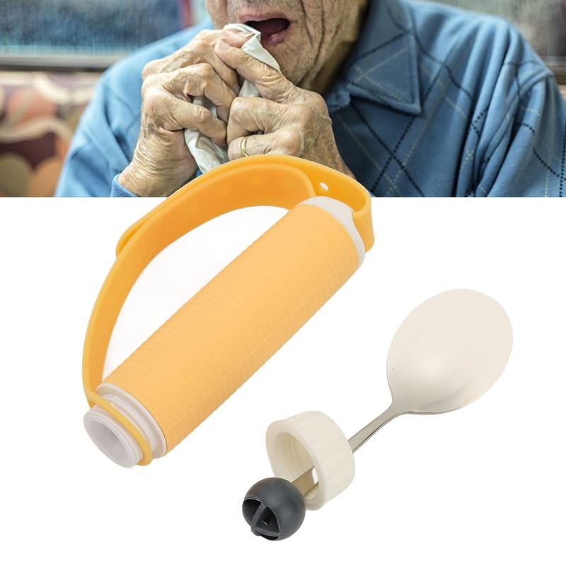 Disabled Patient Spoon Easy Grip Safe Stainless Steel Eating Aids