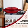 Overmont Enameled Cast Iron Dutch Oven - 3.8 Quart Dutch