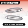 Chrome Rear Side Marker Louvers Fits for 1997-2004 Corvette