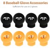 Glove Locks, 8-Pack Baseball/Softball Glove Lace Locks – Vibrant Colors,