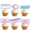 Dessert Cupcake Topper Intelligence Computer Tips Theme Decorations Boy Girl
