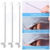 PAGOW 10 Pcs Latch Hook, Serging Crochet Hook Sewing Needles,
