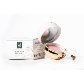LAMI SKIN LIP BALM - Lippenbalsam-Maske, reichhaltiger Pflanzenkomplex gegen Trockenheit & Irritationen (Powder camellia)