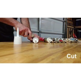 TubeANew - The Solution for Dried or Clogged Caulk Tubes - Don’t Fight with Clogged Caulk Tubes - Repair Them (1 Pack) 5 Pieces Per Pack… (3 Pack with Caps)
