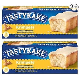 Tastykake Butterscotch Krimpets Snacks [2 Boxes, 24 Snack Cakes] FAST FREE DELIV