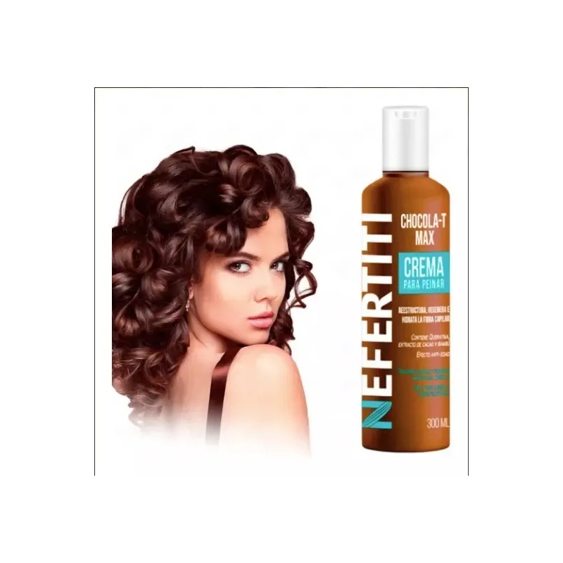 Nefertiti Kit Chocolat Max Shampoo +mascarilla +crema Peinar