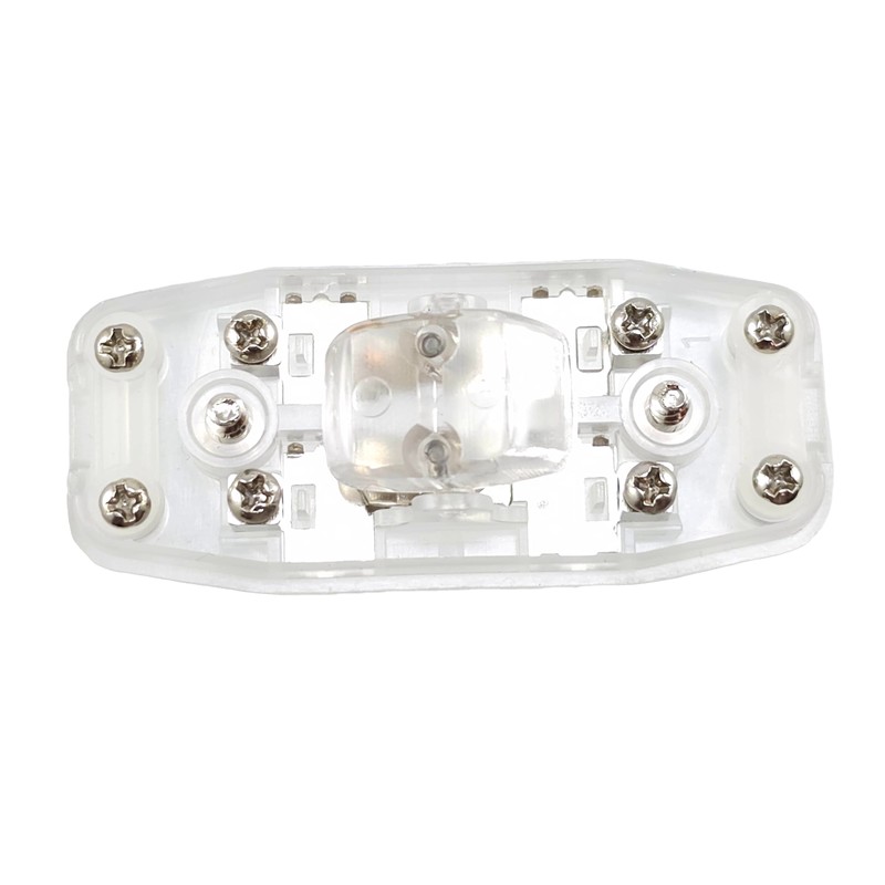Lamp Switch, Intermediate Switch Transparent with Strain Relief and Screw