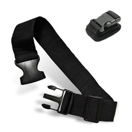 Anyhut 1 PC Adjustable Luggage Straps, 1.18" W × 39.37" L Nylon Lashing Straps with Buckles, Multi-functional Tie Down, Universal for Suitcase, Backpack & Outdoor Activities (Black)