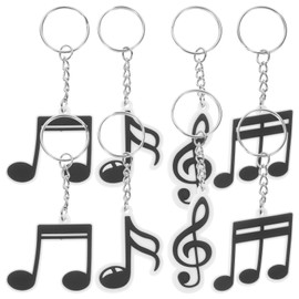 20pcs Music Keychains, Graduation Keychains, Gift for Valentine's Day, Music Note Keychains, Music Party Favors, Musical Charm Keychains, Music Rhino