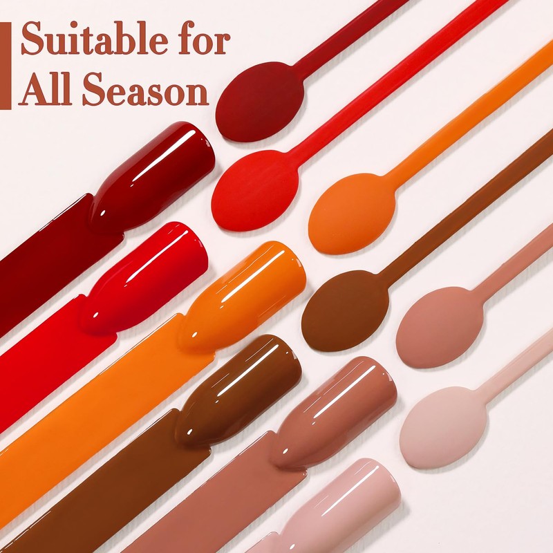 Double Rhythm 28Pcs 0.5Oz Gel Nail Polish Set Same Color