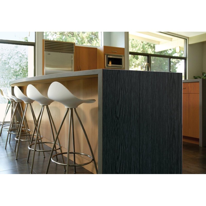 VViViD Natural Black Ash Wood Grain Adhesive Film with Air-Release