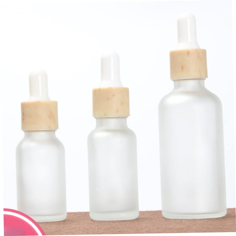 Mikinona 15ml Mini Dropper Bottle Set Frosted Travel Toiletry Containers