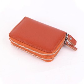 Women's Genuine Leather Purse, Women's Leather Wallet with 10 Card Slots, Women's Genuine Leather Wallet for RFID/NFC, Women's Genuine Leather Wallet with Credit Card Holder, Leather Wallet for Mini