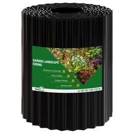 SnugNiture Corrugated Metal Garden Edging,8" x 20' Sturdy Lawn Edging Border,Landscape Edging Border for Lawn, Flower Bed,Garden and Yard