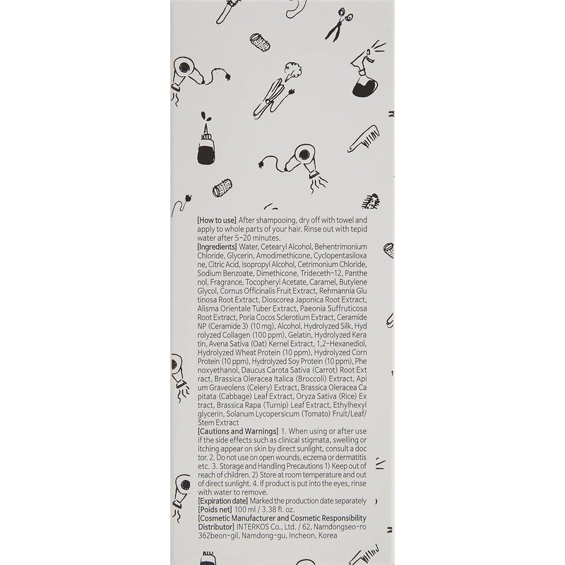 Elizavecca Milky Piggy Collagen Ceramide Coating Protein Treatment, White, 3.38