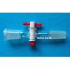 Deschem 24/40,Glass Adapter,with Ground Cone & Scock,PTFE Stopcock,Lab Valve