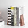 Muso Wood Wooden Bookends, Thick, Non-Tumble, Bookstands, Stylish, Sturdy and