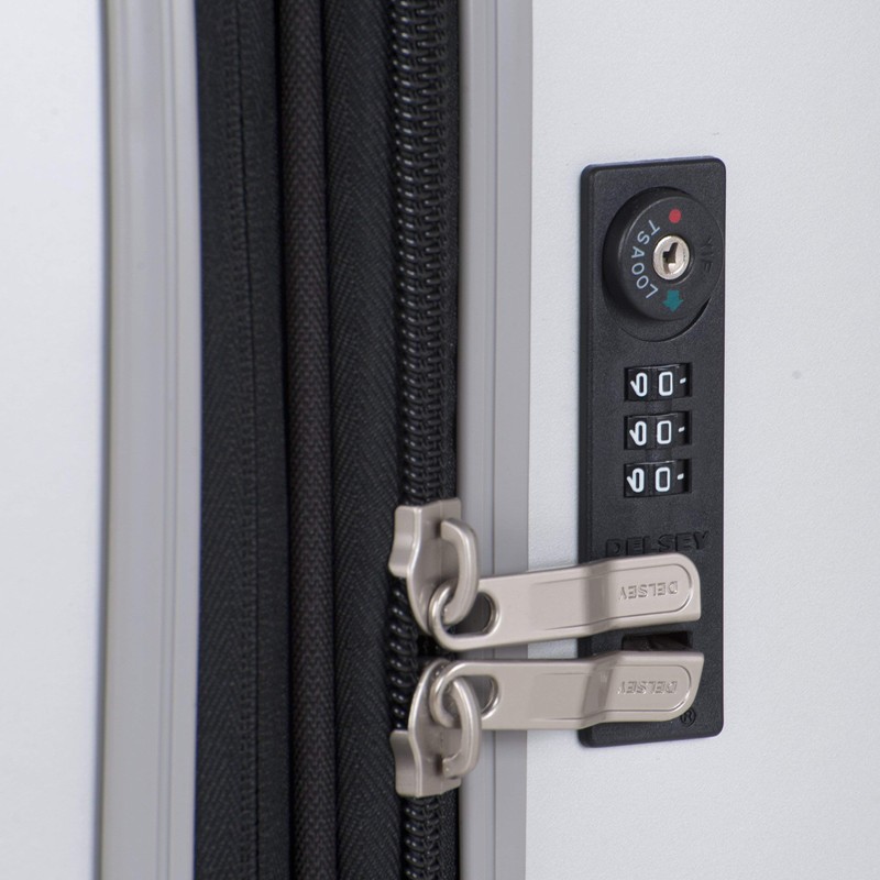 DELSEY Paris Titanium Hardside Expandable Luggage with Spinner Wheels, Graphite,