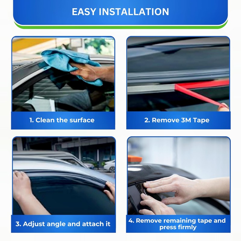 KPY Window Visor Compatible with Lexus ES 2013-2018, 4PC Rain