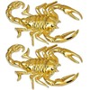 2 Pack Scorpion Sticker Car Decals 3D Funny Cool Metal