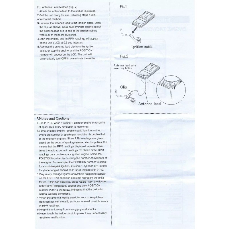 Archer Australia Digital Engine Tachometer (Like OPPAMA PULSE PET-1100R) 2